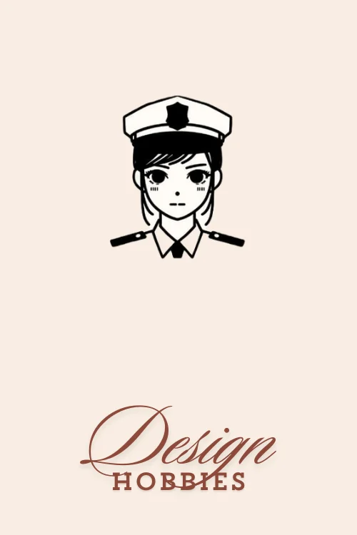 Cute-Female-Police-Officer-Drawing