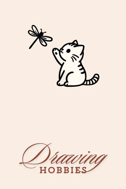 Dragonfly-With-Cat-Drawing