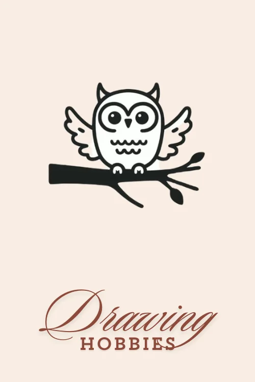 Drawing-Of-An-Owl-Sitting-On-A-Tree-Branch