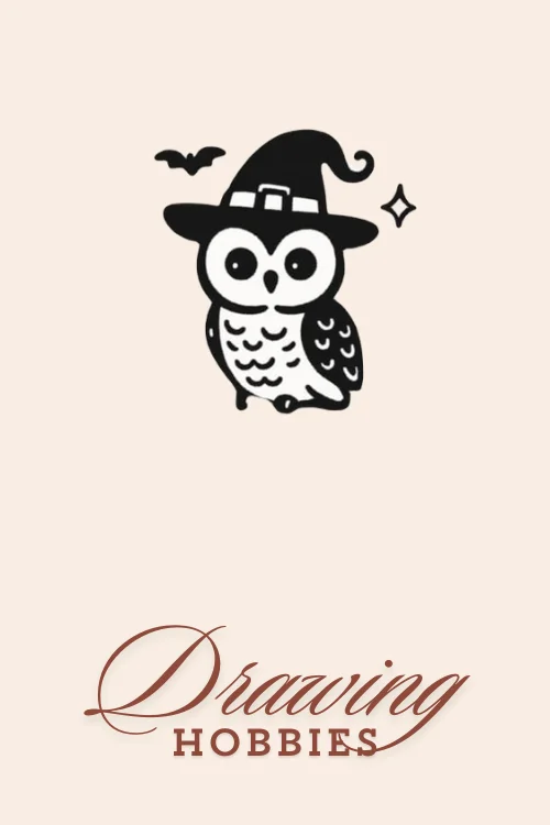 Owl-With-A-Wizard-Hat-Drawing-For-Kids