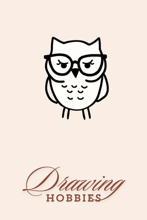 Simple-Owl-With-Glasses-Drawing