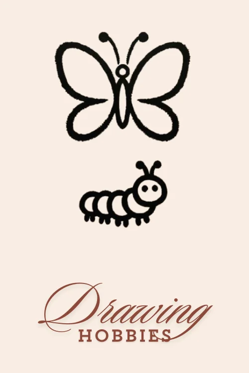 Butterfly-and-Caterpillar-Drawing