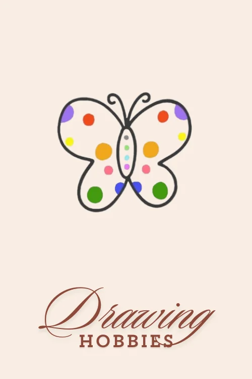 Butterfly-with-Polka-Dots-Drawing