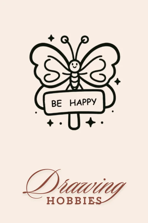 Butterfly-with-a-Message-Drawing