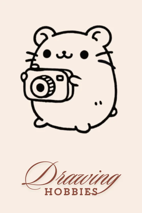 Cute-Hamster-With-Camera-Drawing