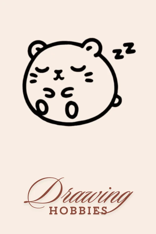 Cute-Sleeping-Hamster-Drawing-Easy