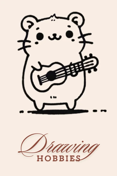 Fun-Hamster-With-Guitar-Drawing