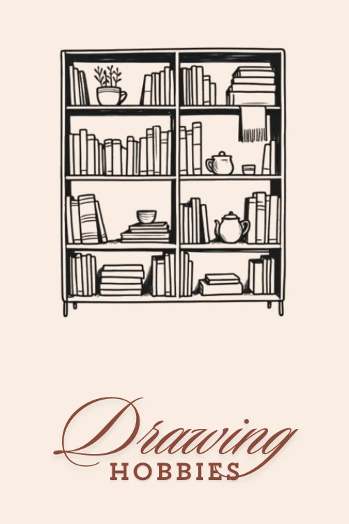 Bookshelf-Aesthetic-Sketching