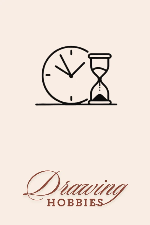 Easy-cute-wall-clock-and-hourglass-doodle-to-draw