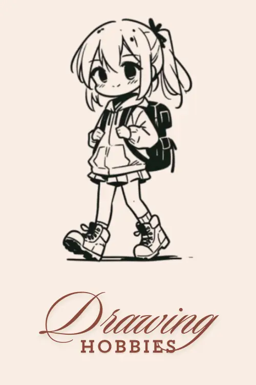 Anime-Girl-With-Backpack-And-Hiking-Boots-Full-Body-Drawing