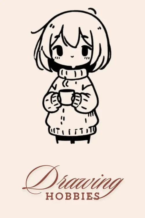 Anime-Girl-With-Sweater-And-Cocoa-Drawing