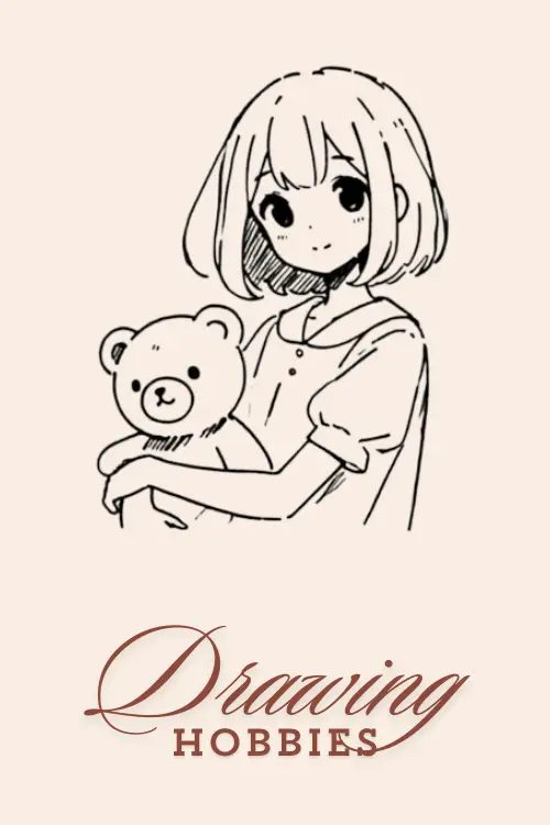 Anime-Girl-With-Teddy-Bear-To-Draw