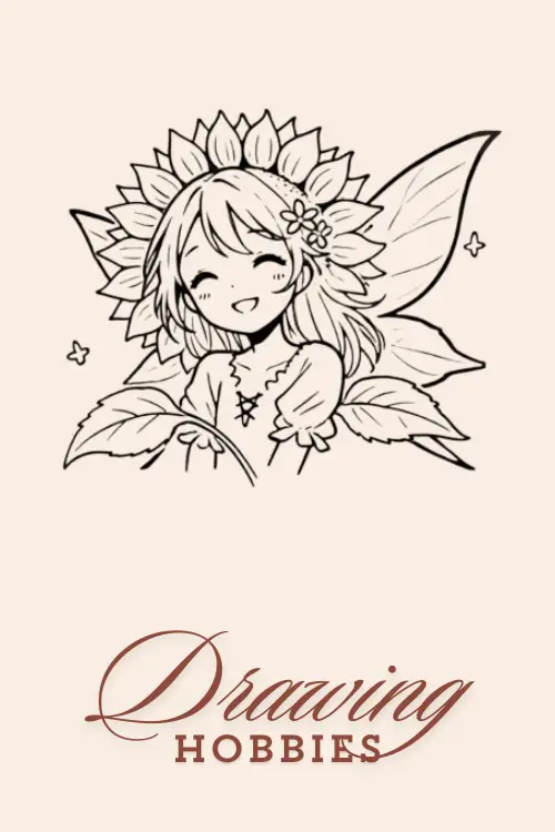 Beautiful-Anime-Girl-Drawing-Of-Sunflower-Fairy