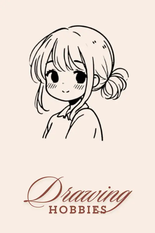 Beautiful-Anime-Girl-With-Shy-Smile-Drawing