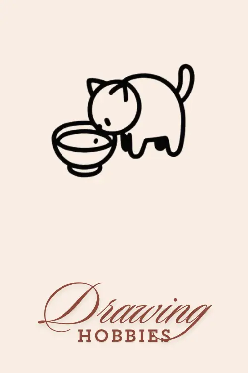 Cat-and-Milk-Bowl-Drawing