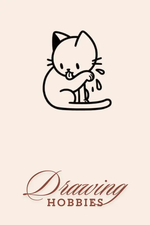 Cats-Grooming-Time-Drawing