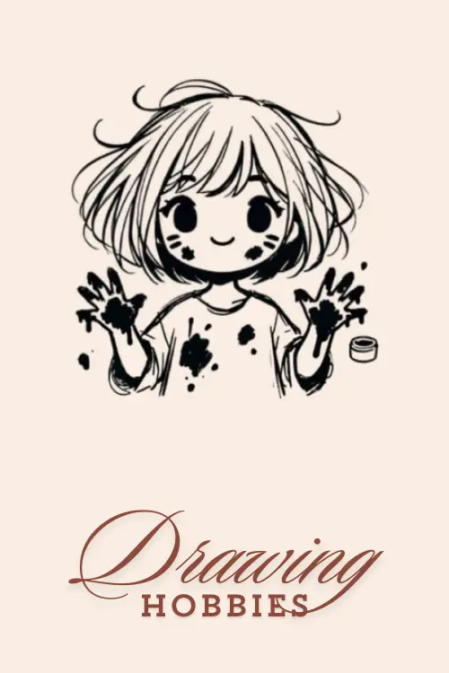 Cute-Anime-Girl-With-Paint-stained-Hands-Drawing