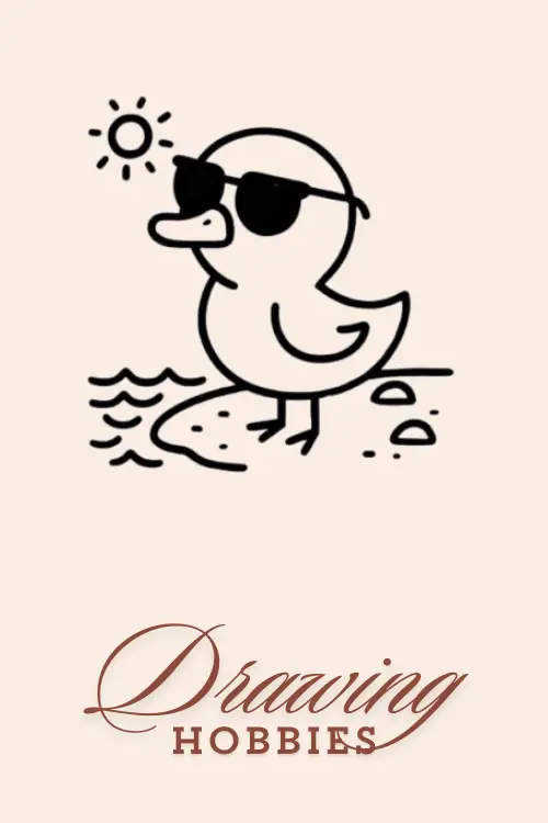 Duck-with-Sunglasses-Drawing