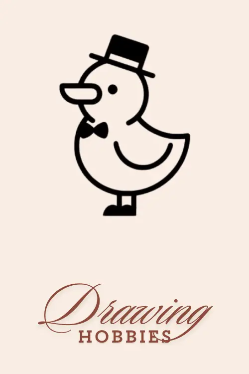 Duck-with-a-Top-Hat-Drawing