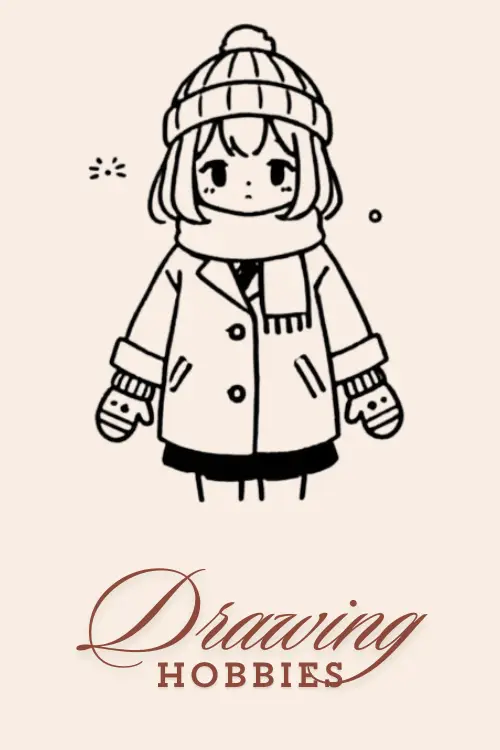 Easy-Anime-Girl-In-Winter-Clothes-Drawing-Idea