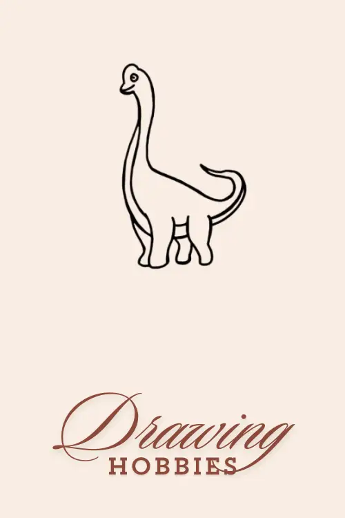 Easy Cute Brontosaurus Drawing