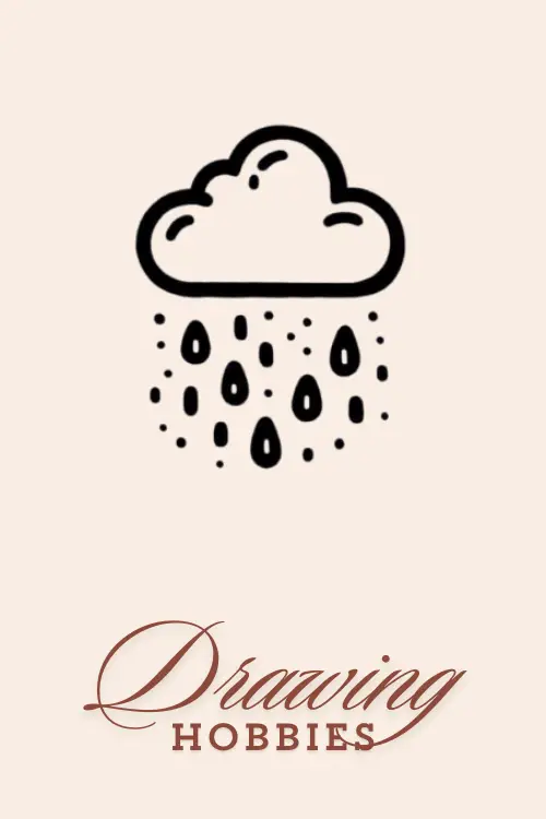 Easy-Drawing-Idea-Cloud-With-Raindrops