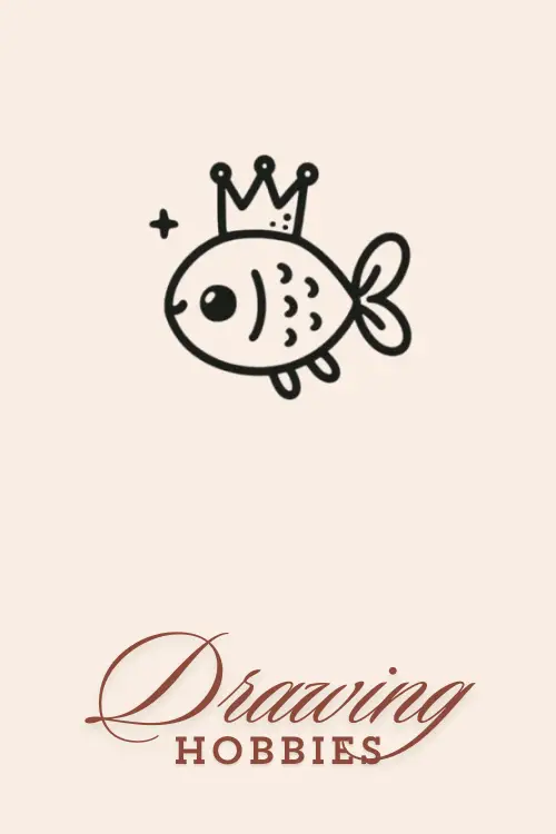 Easy-Fish-Drawing-Fish-With-Crown