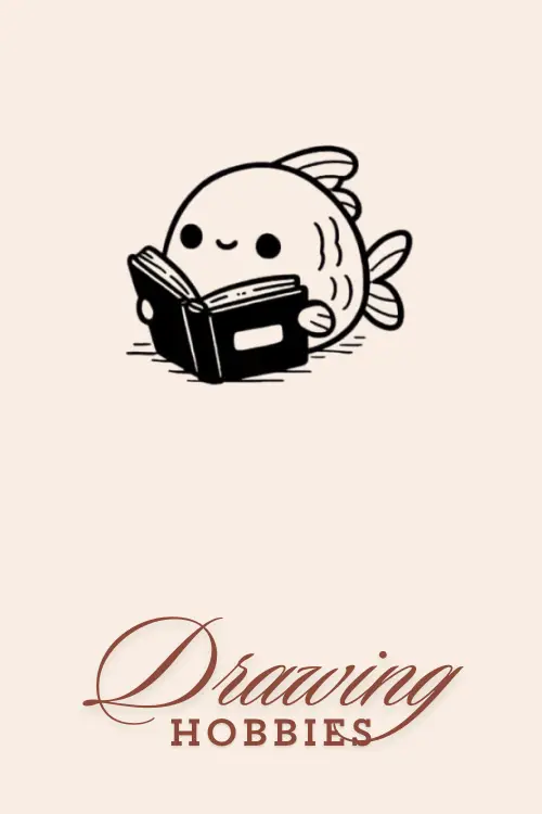 Easy-Fish-Drawing-Idea-Fish-Reading-Book