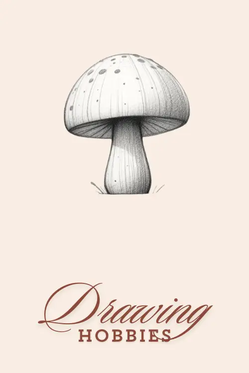 Mushroom-Pencil-Drawing