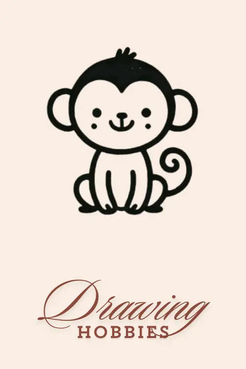 Simple-Animals-To-Draw-Monkey