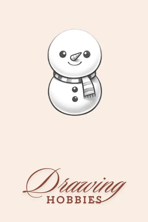 Snowman-Sketch-Drawing-Easy-With-Pencil