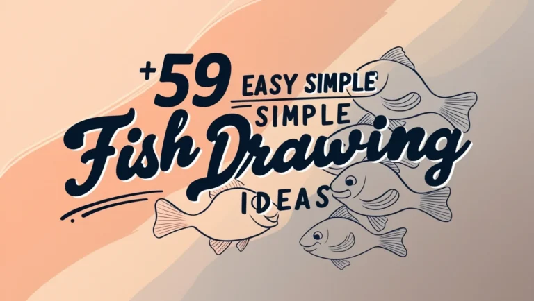 🐟59 Easy Simple Fish Drawing Ideas