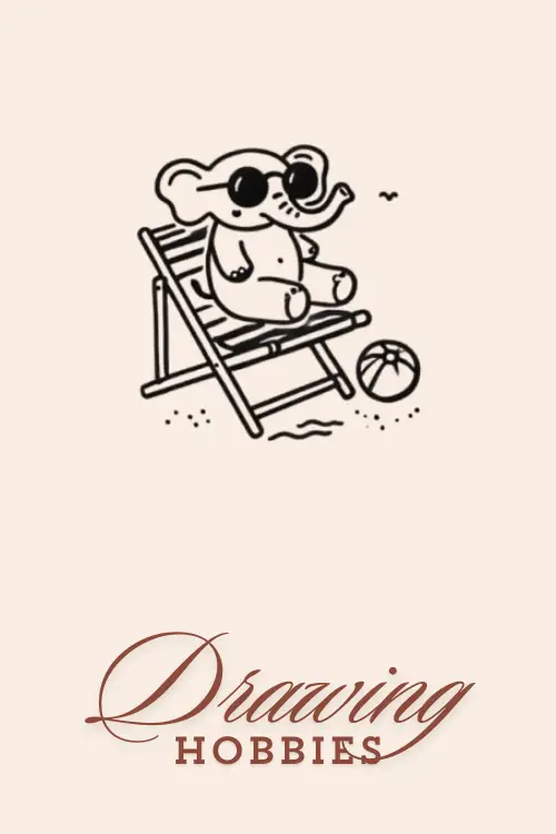 Cool-Elephant-Sitting-On-Beach-Chair-With-Sunglasses-Drawing