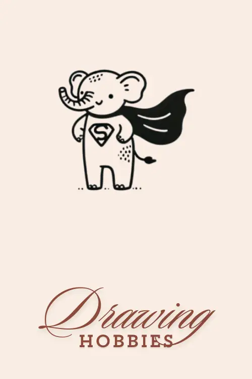 Cool-Elephant-Wearing-Superhero-Cape-Drawing