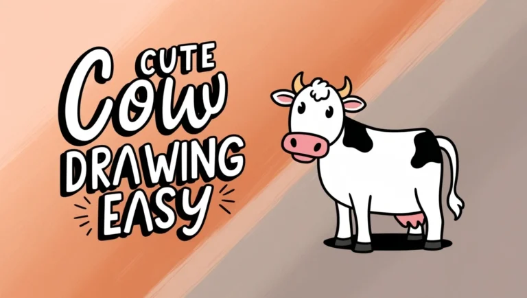 Cute Cow Drawing Easy