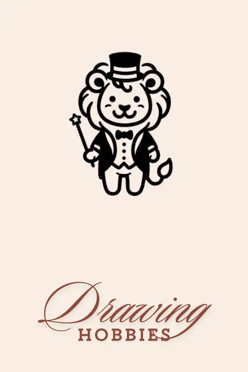 Cute-Lion-Magician-Drawing-Easy