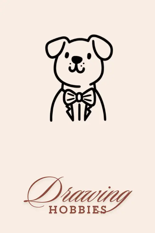 Dog-with-Bowtie-Drawing