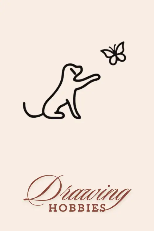 Dog-with-Butterfly-Drawing