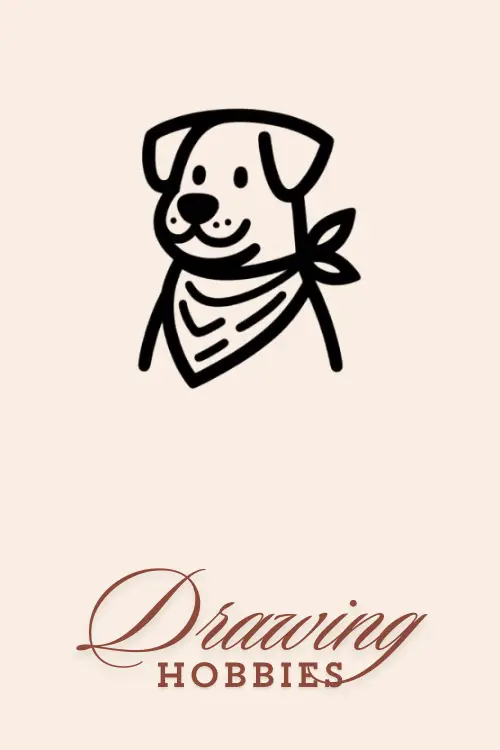 Dog-with-Scarf-Drawing