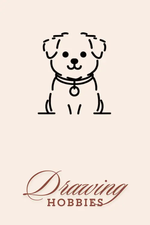 Dog-with-a-Collar-Tag-Drawing