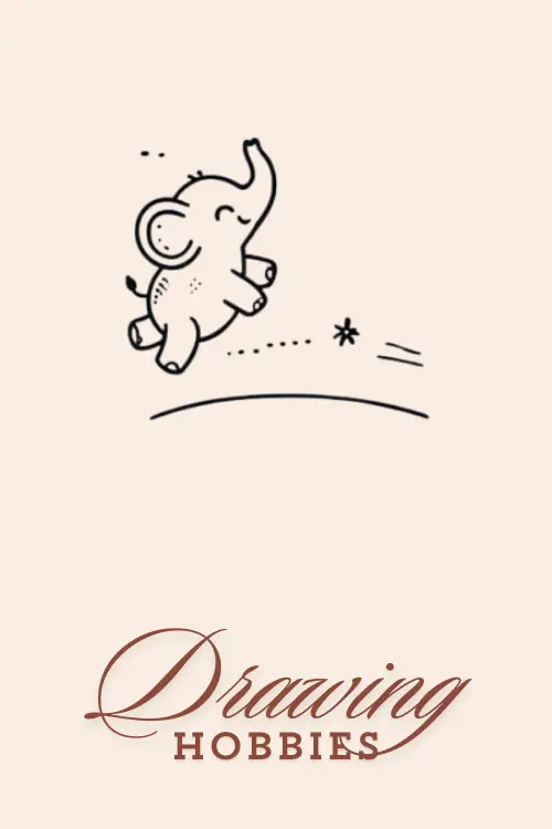 Easy-Cute-Jumping-Elephant-Drawing