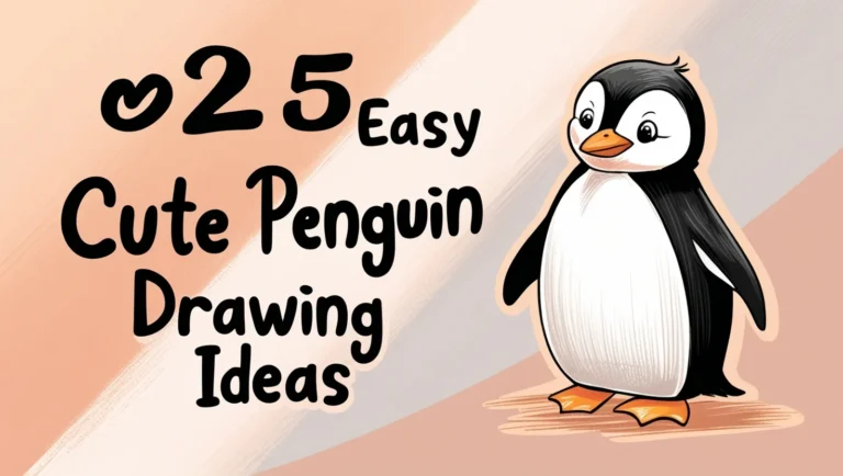 Easy Cute Penguin Drawing Ideas