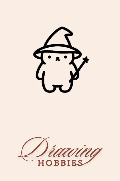 Bear as Wizard Drawing Easy Cute